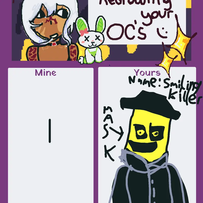 Redrawing ocs by @Velezor