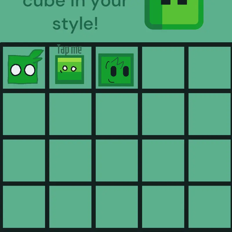 My style of Green cube by @ItzGrayyyy