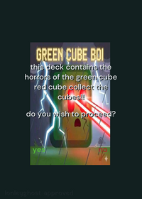 collect the cubes low effort deck + rushed