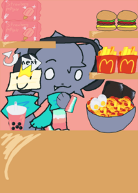Random mukbang game I made Tags: