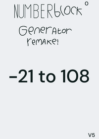 Number block generator remake
