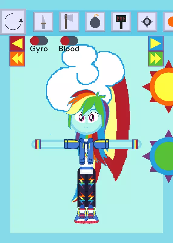 EG Rainbow Dash Ragdoll! by @NebulaStickmanz