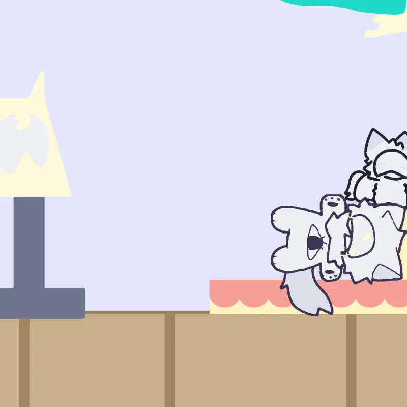 Slime pup hang out by @Ra1nb0w_party_hat