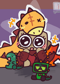 shelly and dinosaurs!!
