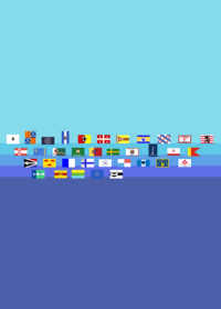 Unusual place names flag band