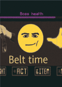 Mom with belt