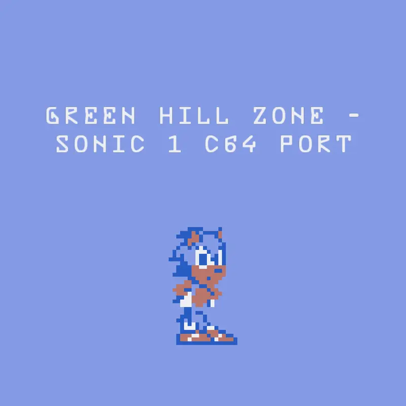 Green Hill Zone - Sonic 1 C64 Port by @toothpastedog