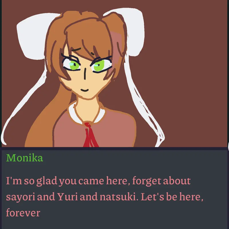 Just monika by @SOPHIA_EATSNUKES