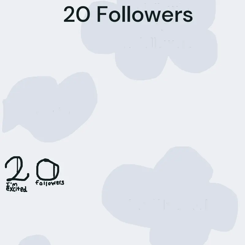 20 followers by @BrokenWindow