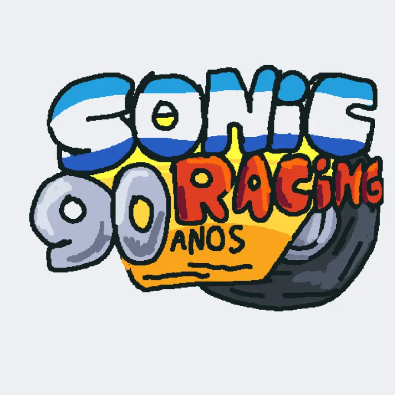 Sonic racing anos 90 by @Npaganini384