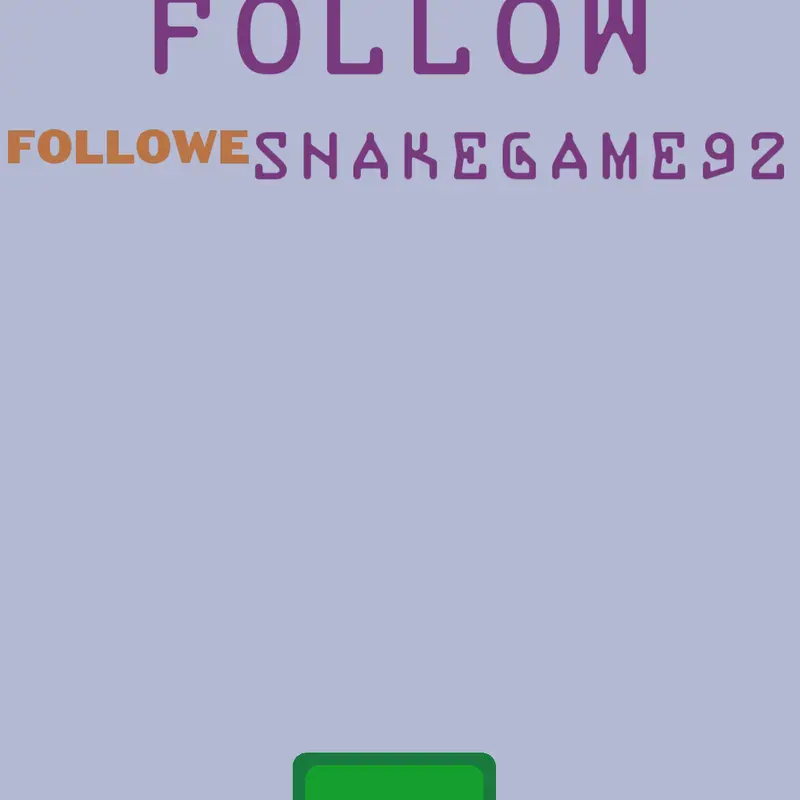 Game by @snakegame92
