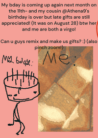 Gifts for our soon birthdays!
