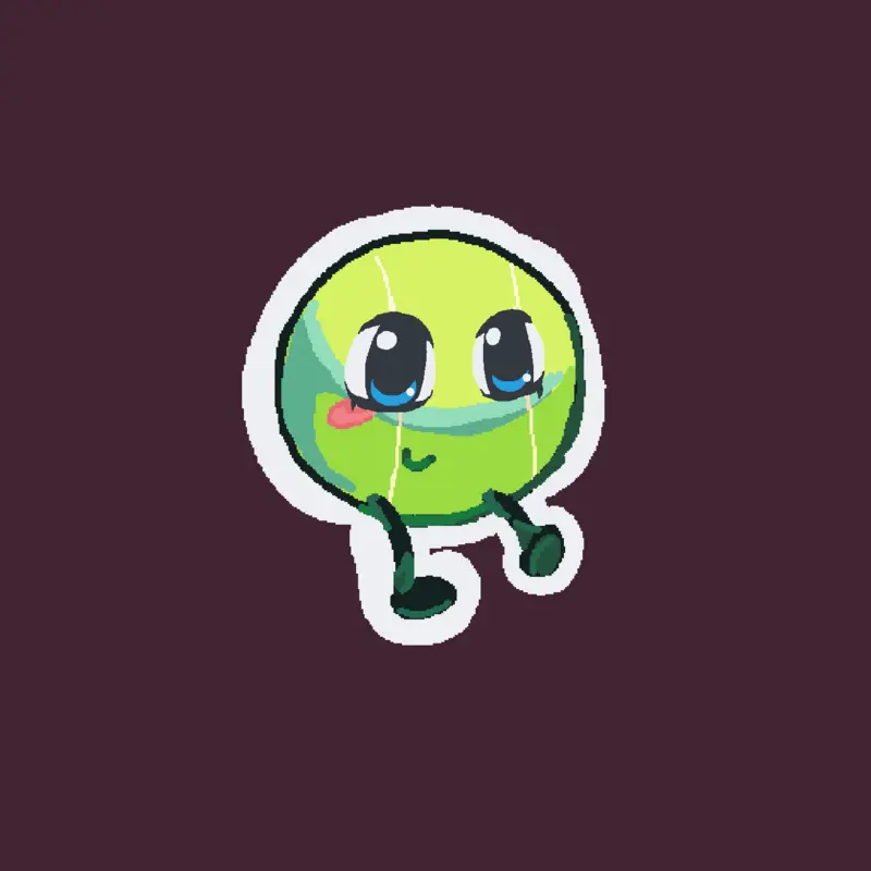 tennis ball by @burgerrrrr