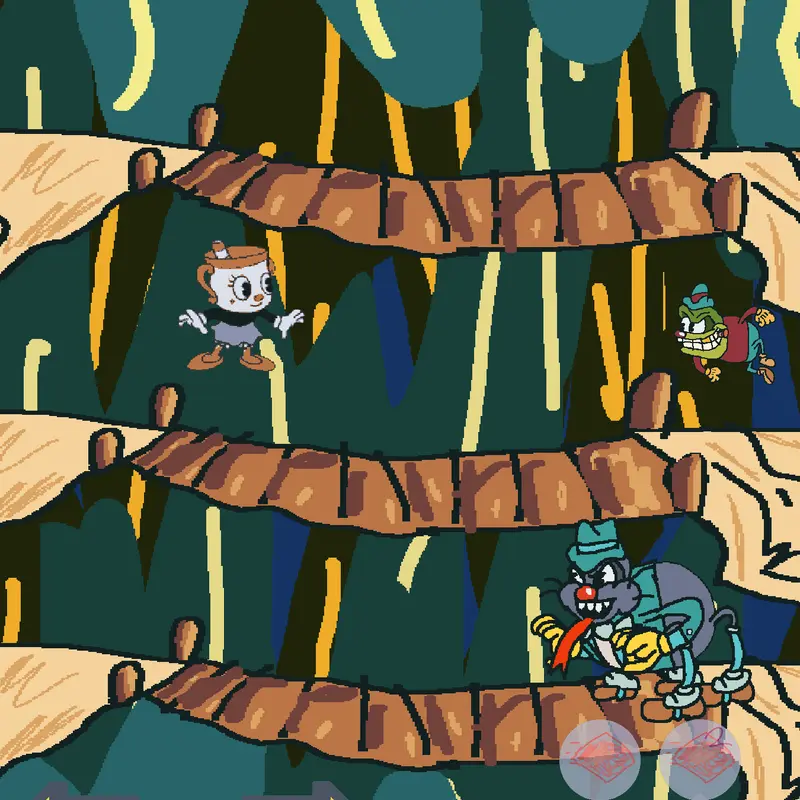 Cuphead but hard by @jaxyjaxxxxx