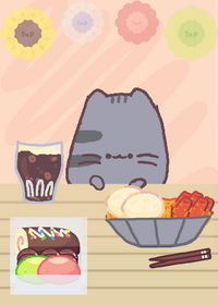 pusheen mukbang