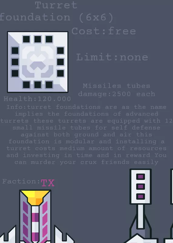 Turret foundation mod speciality #4 by @xenac