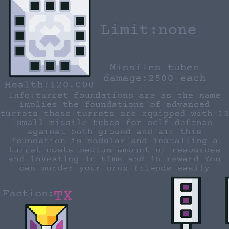 Turret foundation mod speciality #4 by @xenac