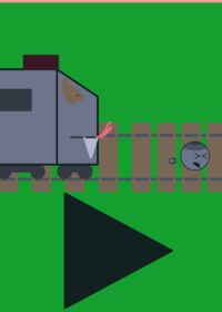 Cheesy get chaised by the train snake police