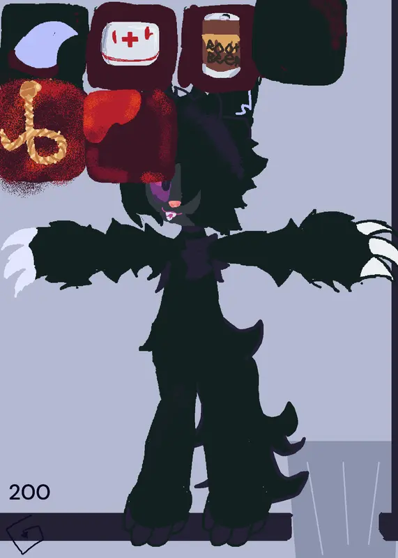 Redo of the (gnarpy) is now a black cat by @hiloljj