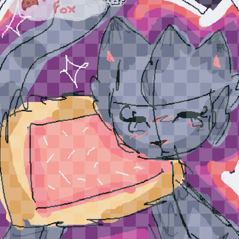 Nyan cat fanart by @misteryfox