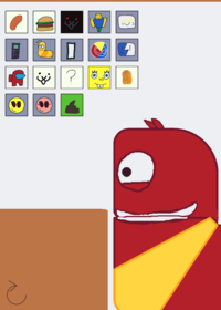 Feed red from larva