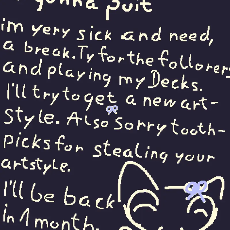 Im quiting Castle im sry by @ToodlesStarryling_XD
