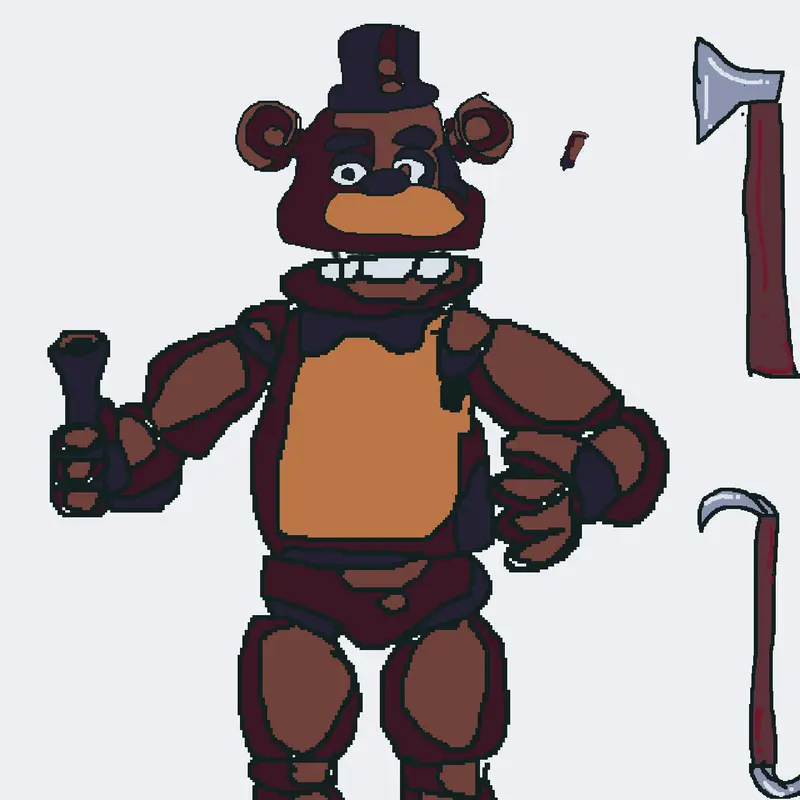 Fnaf ragdoll by @arkanahaki
