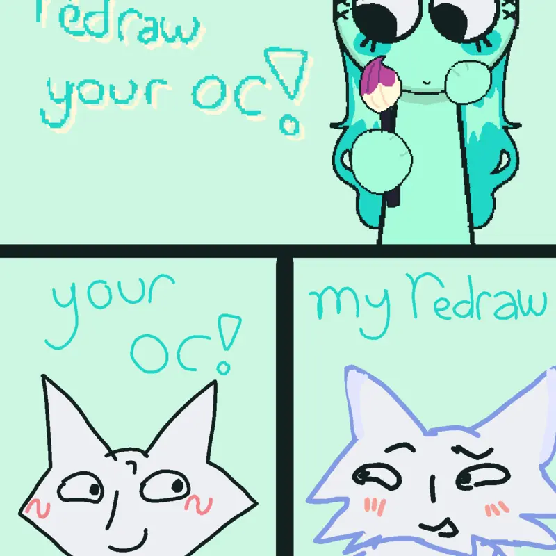 PLS draw my character;_( by @bayani-caca