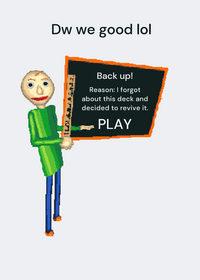Baldi's Basics Castle Remastered (BACK UP!