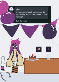 Day one celebrates my followers birthday...