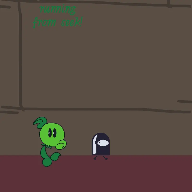 Make ur character run from seek! by @peaswithlawns1122