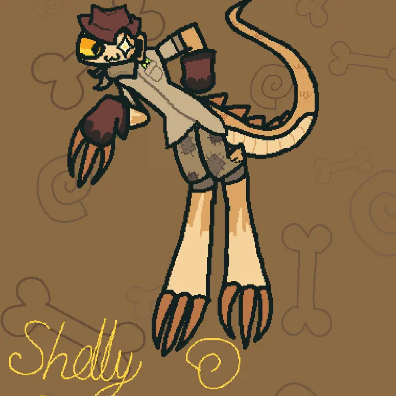 Shelly Fossilian by @TheUnstableProgram