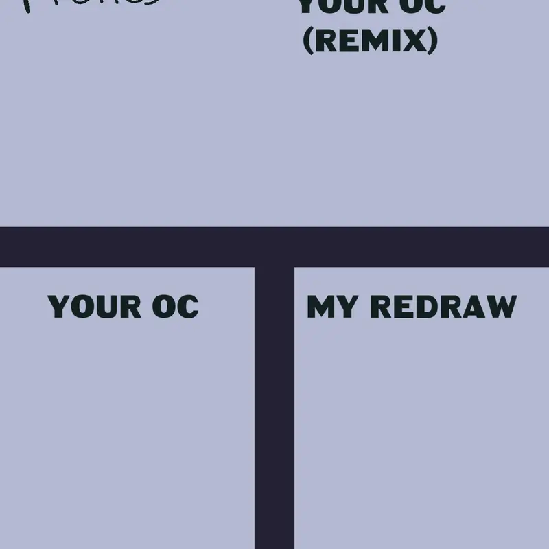 I Will Redraw Your Oc by @cdiddy1811