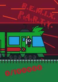 Flowers train remixparty inside