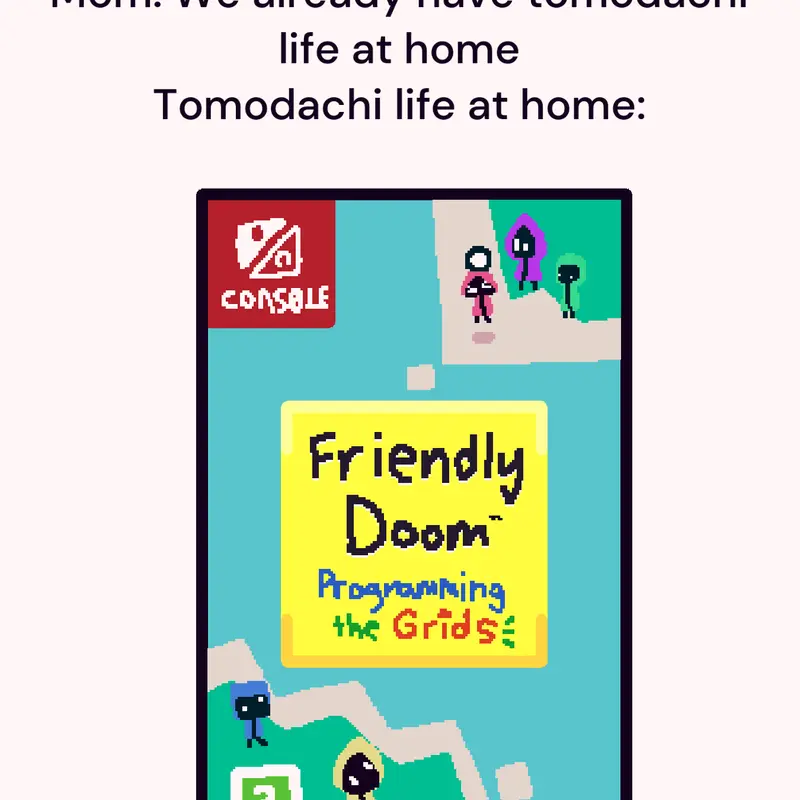 We have tomodachi life at home by @ImFullyTheCastle
