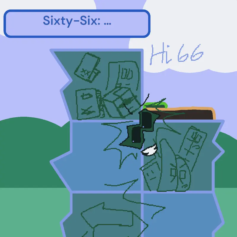 QnA with Numberblocks Sixty-Six by @thatone524288