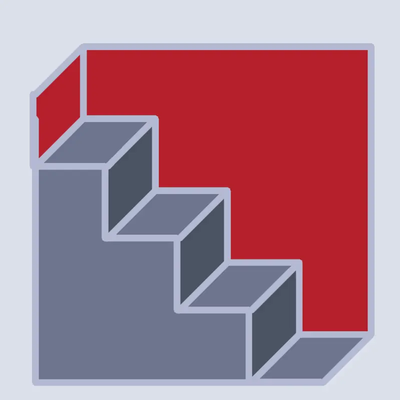 Stair illusion. by @Thelunarianking