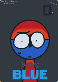 Slam blue into walls!