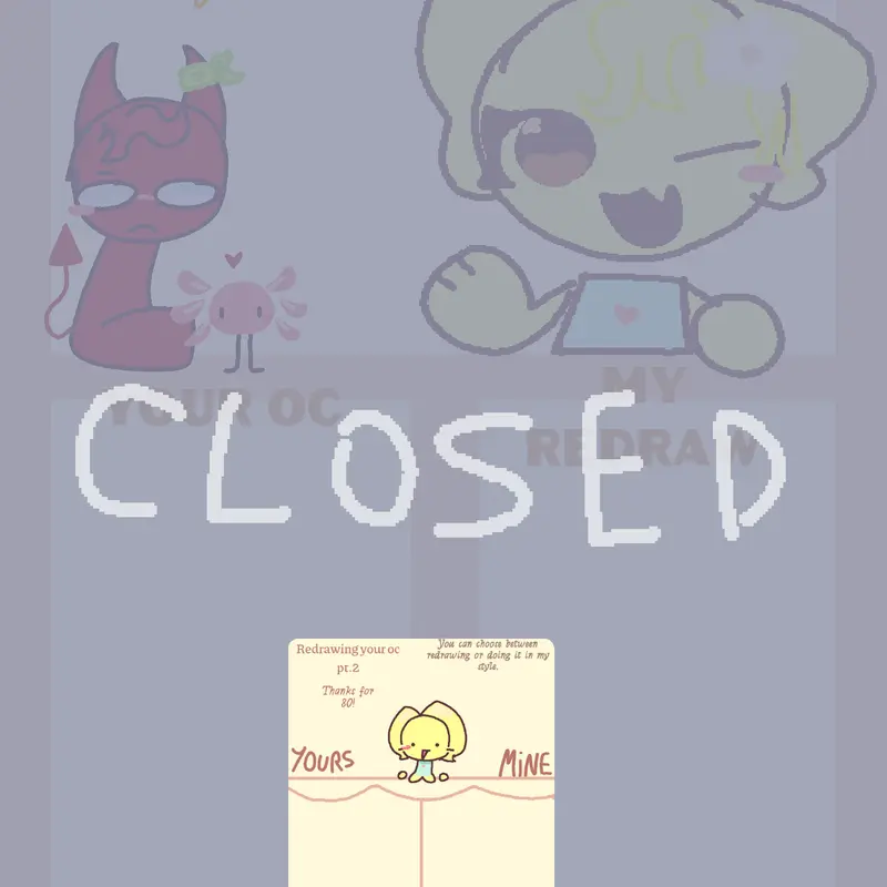Redraw your ocs! by @_ylolore_