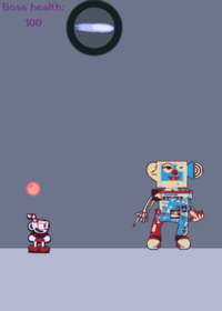 Malbear boss but cuphead version