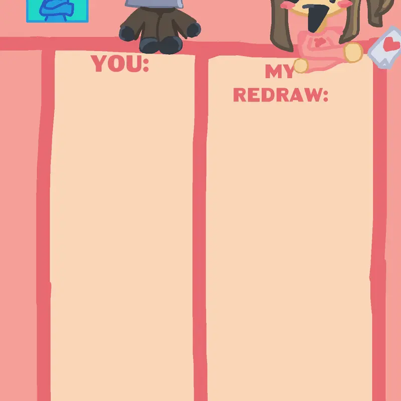 Draw your ocs and I’ll redraw them by @Sharky_animate