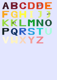 Colorful Alphabet Band