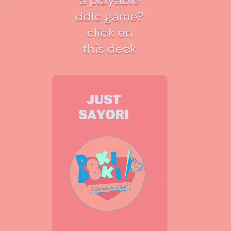Game by @ddlcsuperfan