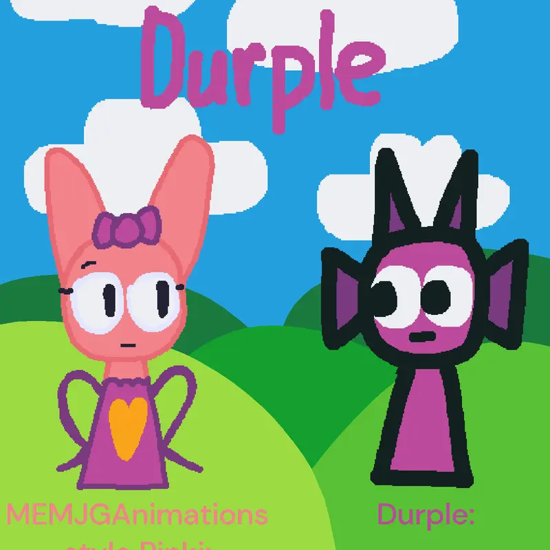 Pinki qna with durple by @MEMJGAnimations
