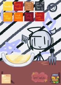 Stickman eats^_^//