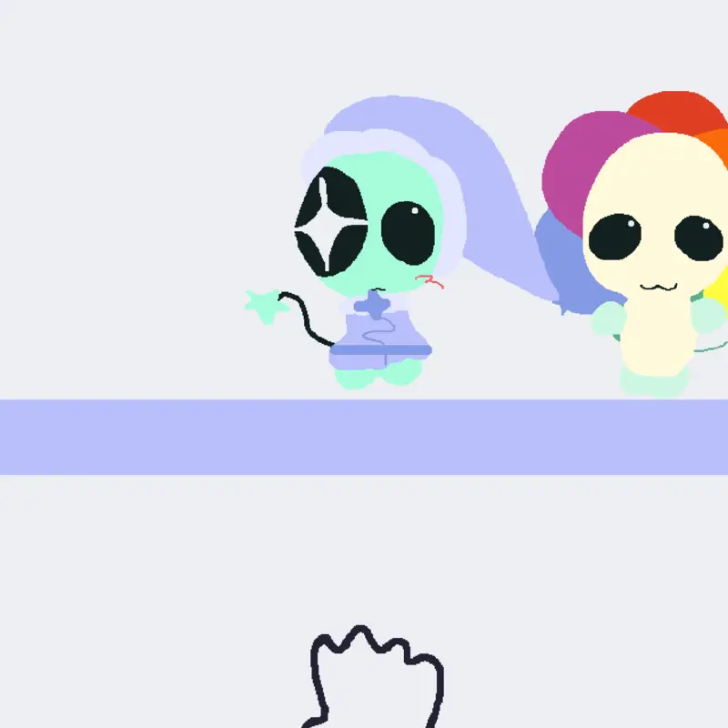 Baby Dandy and Baby astro, Is SO CUTE! by @noon_dw_and_others_games