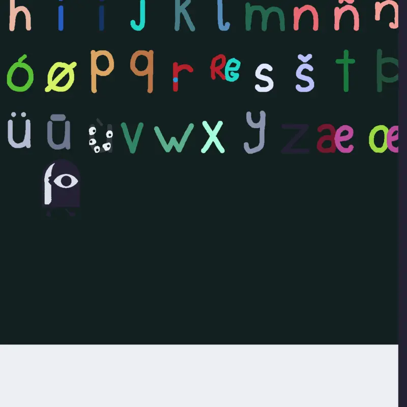 The New alphabet by @gamer37