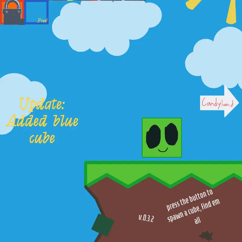 Ending kit sandbox find the cube! by @Kirby356