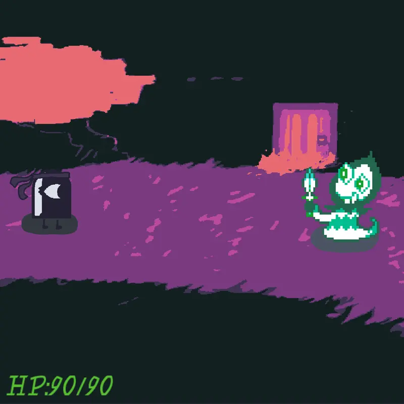 Deltarune test rudinn by @Greedyyy