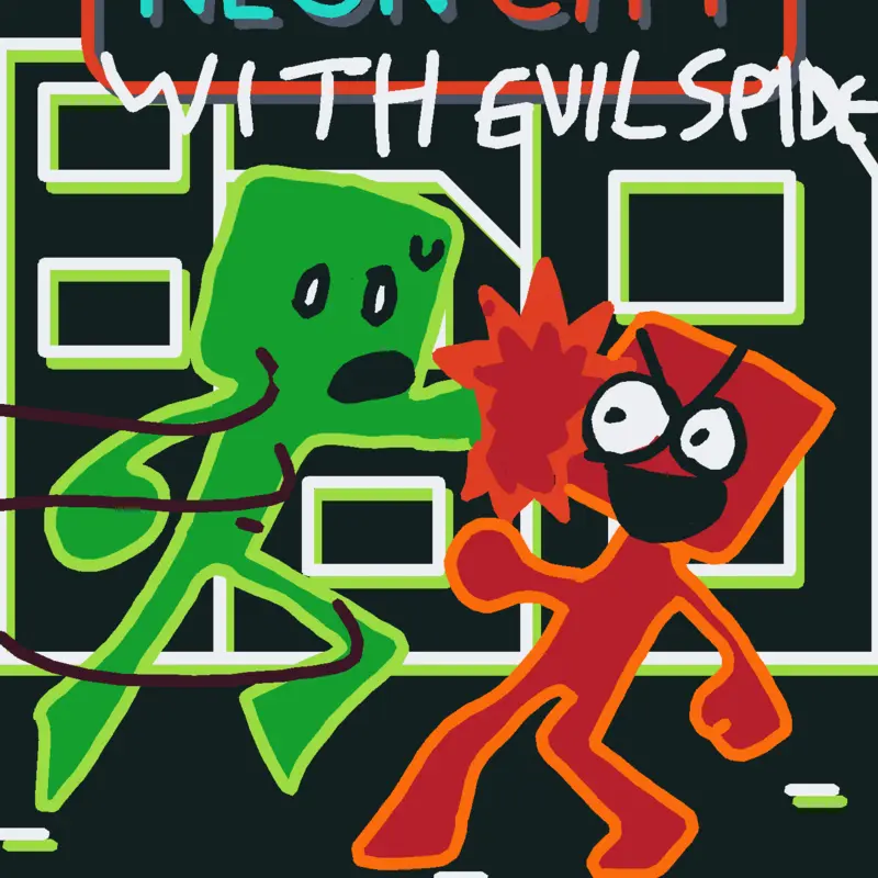 NEON CITY with evilspider by @Vrtezin_CDJ